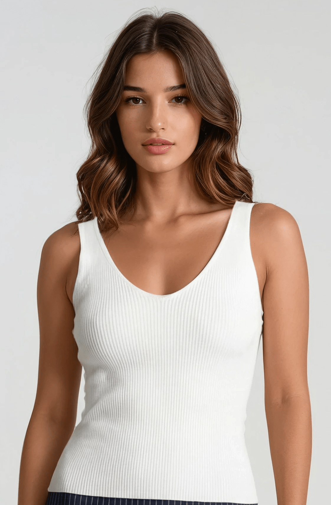 Sincerely Ours Kaia Tank White - Fleur-De-Lis Boutique