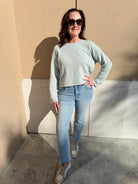 Bobi Los Angeles Crewneck Cloudstone - Fleur - De - Lis Boutique