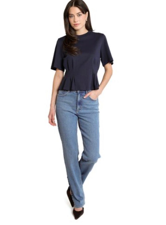 Dex Midnight Cinched Waist Tee - Fleur-De-Lis Boutique