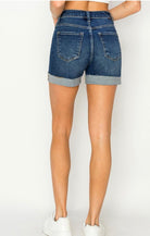 Risen High Rise Cuffed Shorts - Fleur - De - Lis Boutique