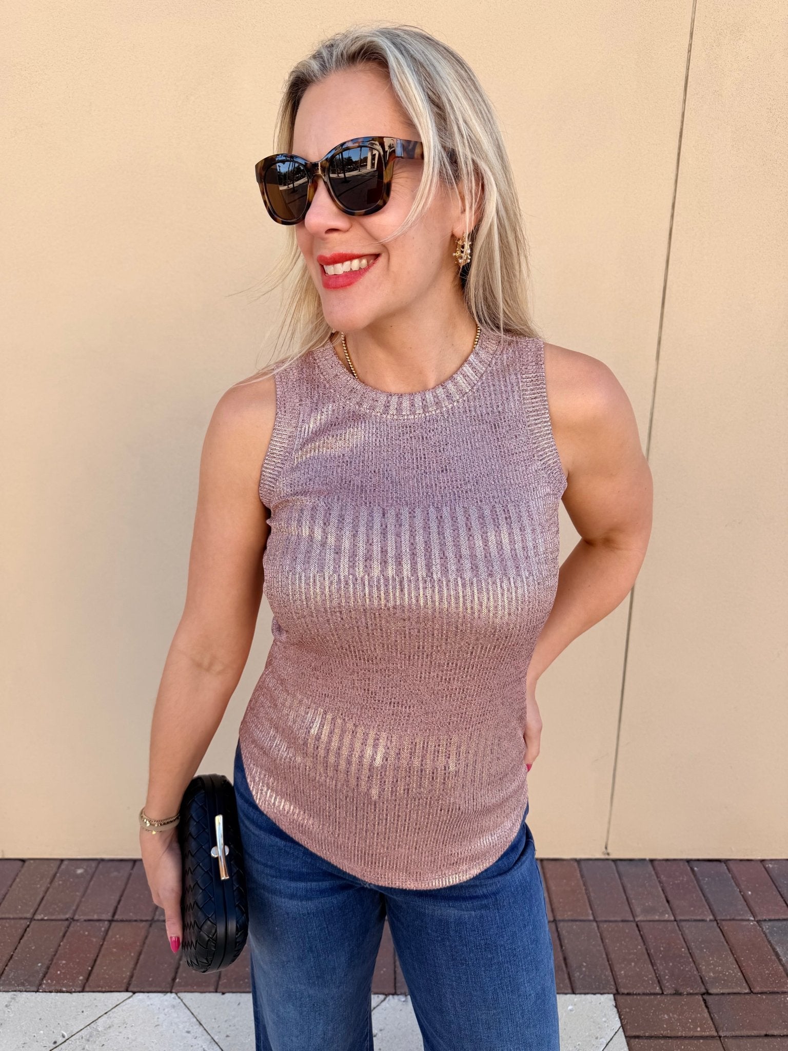 Another Love Cleo Top Rose Gold - Fleur-De-Lis Boutique