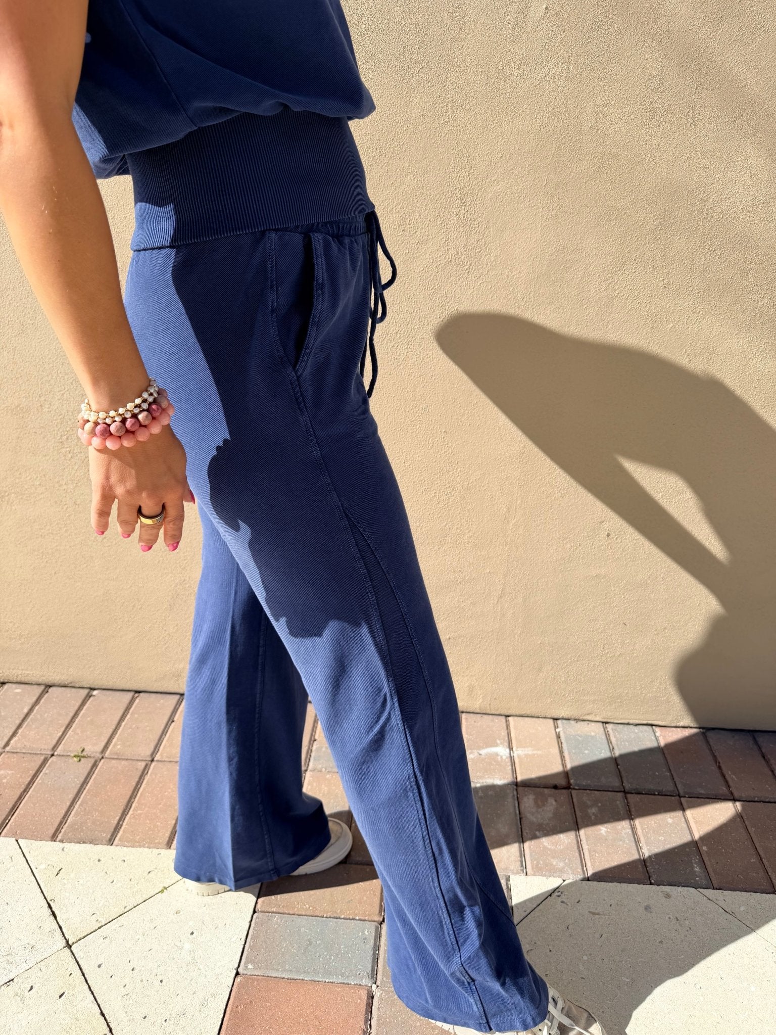 Bobi Los Angeles Wide Leg Pant Indigo - Fleur - De - Lis Boutique