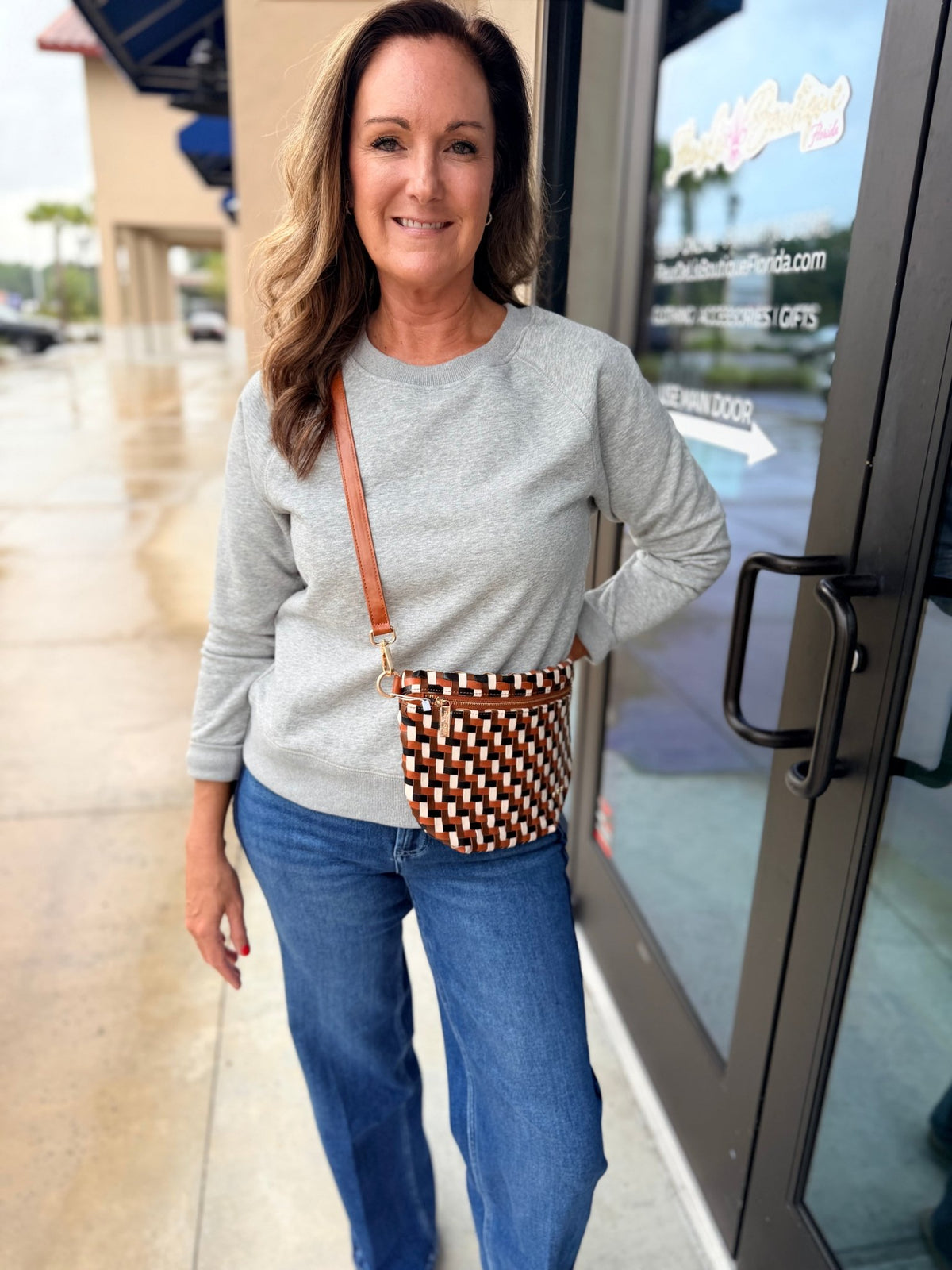 Another Love Astra Top Heather Grey - Fleur-De-Lis Boutique