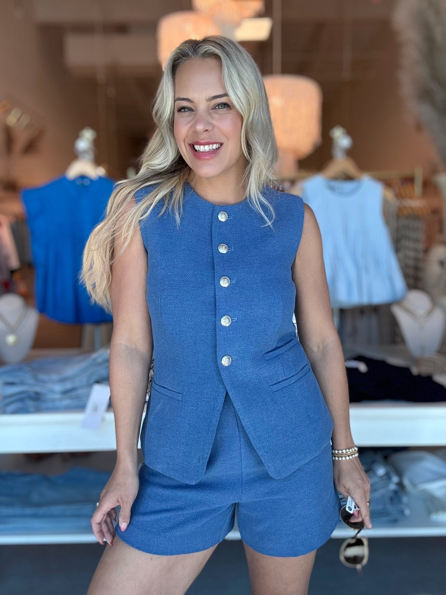 Lucy Paris Elliot Suit Vest - Fleur - De - Lis Boutique