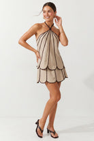 KDL Scalloped Hemmed Skort - Fleur-De-Lis Boutique