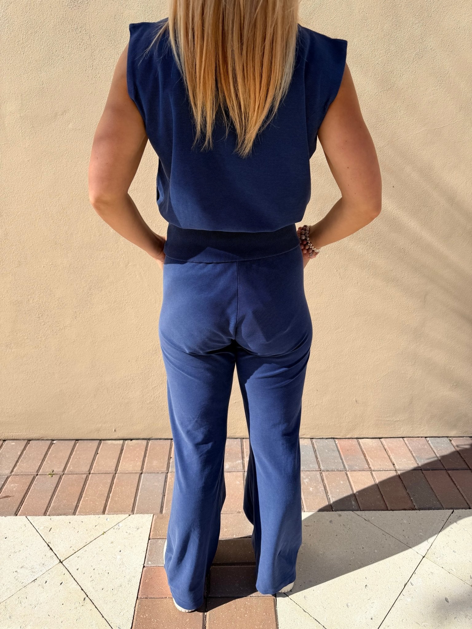 Bobi Los Angeles Wide Leg Pant Indigo - Fleur - De - Lis Boutique