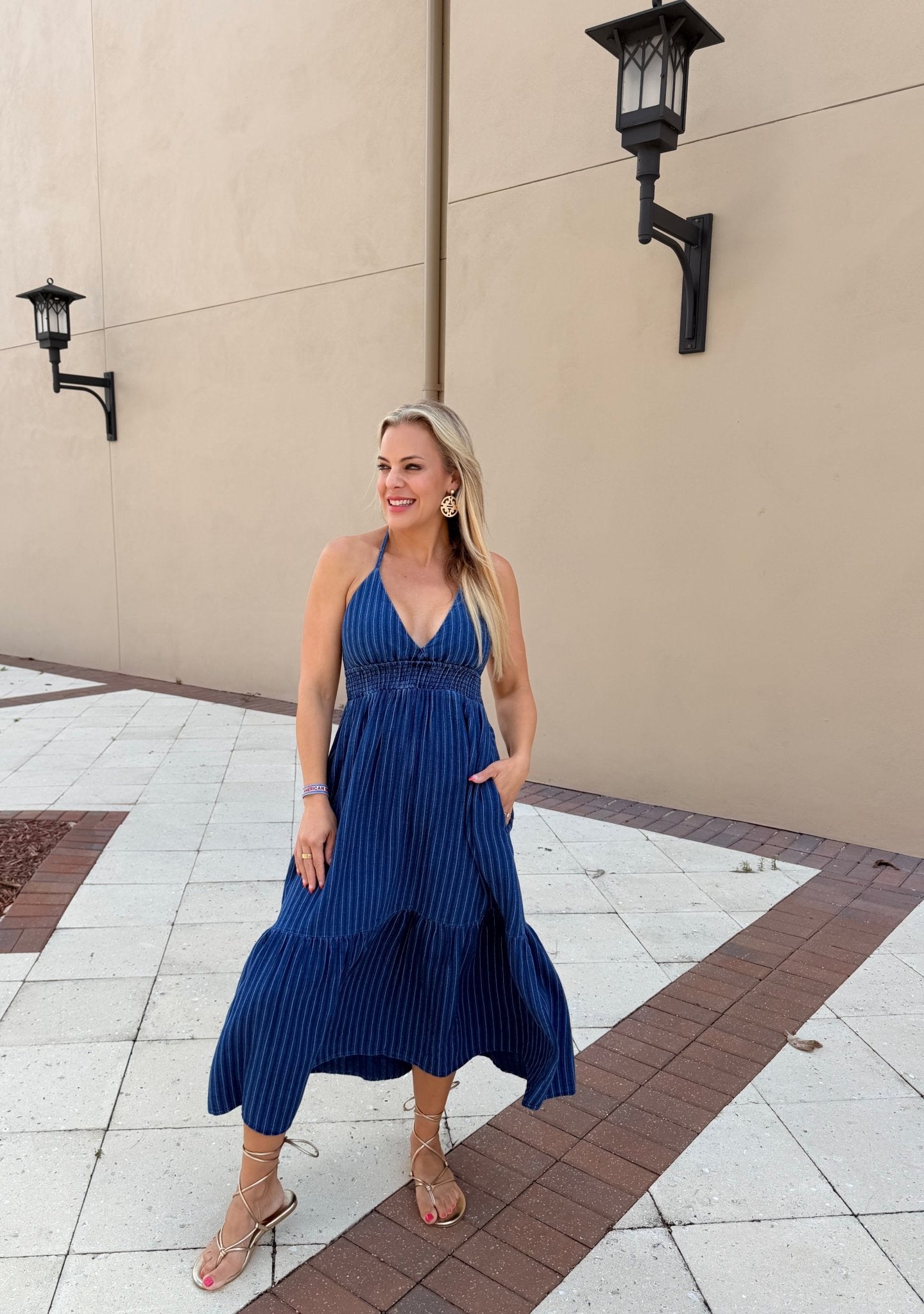 Steve Madden Lucky Dress Mixed Indigo - Fleur - De - Lis Boutique