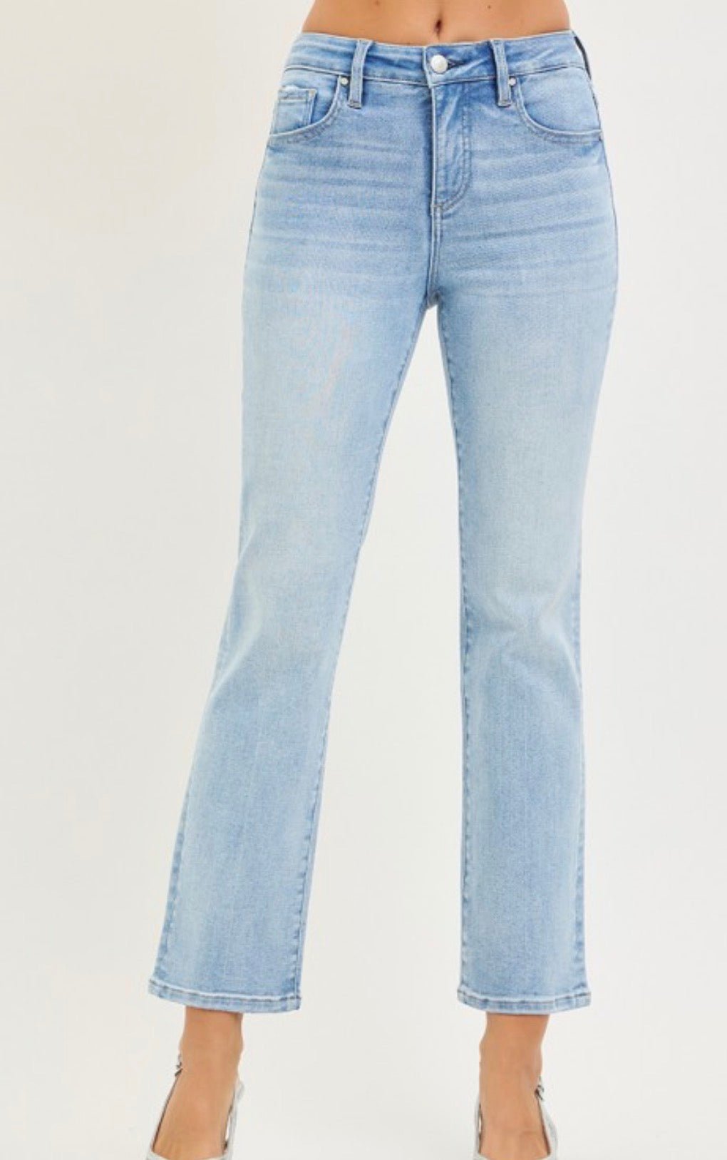 Risen West Palm Crop Straight Jeans - Fleur - De - Lis Boutique