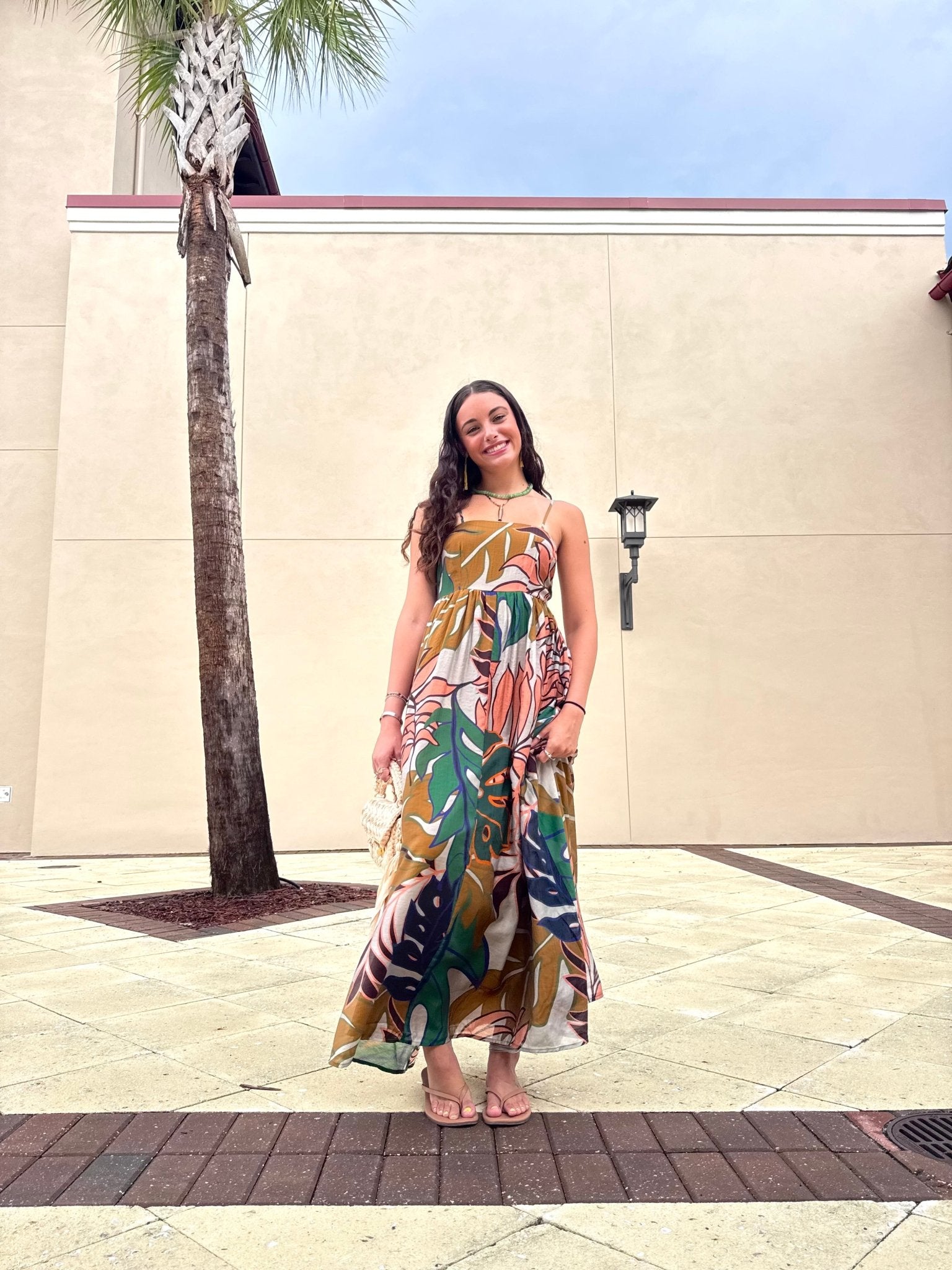 Meet Me In Santorini Wild Bloom Maxi Dress - Fleur-De-Lis Boutique