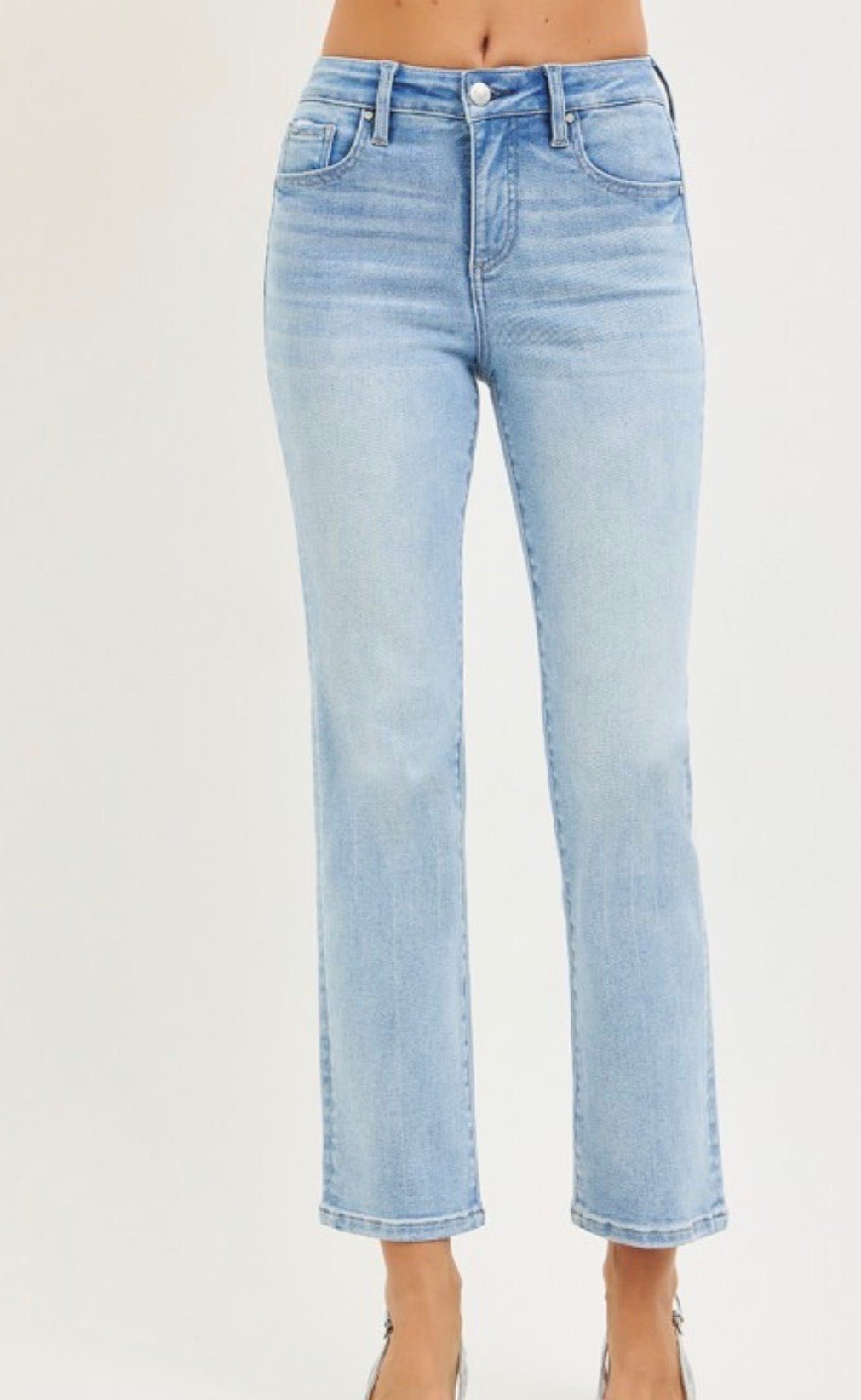 Risen West Palm Crop Straight Jeans - Fleur - De - Lis Boutique