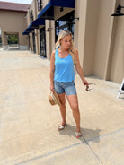 Another Love Dakota Top Blue Marina - Fleur - De - Lis Boutique