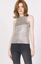 Another Love Pamela Top Silver Foil - Fleur-De-Lis Boutique