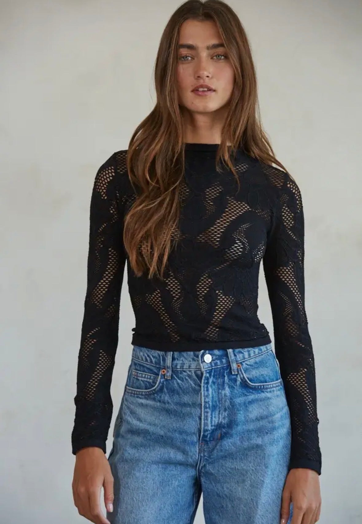 By Together Ophelia Lace Top Black - Fleur-De-Lis Boutique