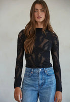 By Together Ophelia Lace Top Black - Fleur-De-Lis Boutique