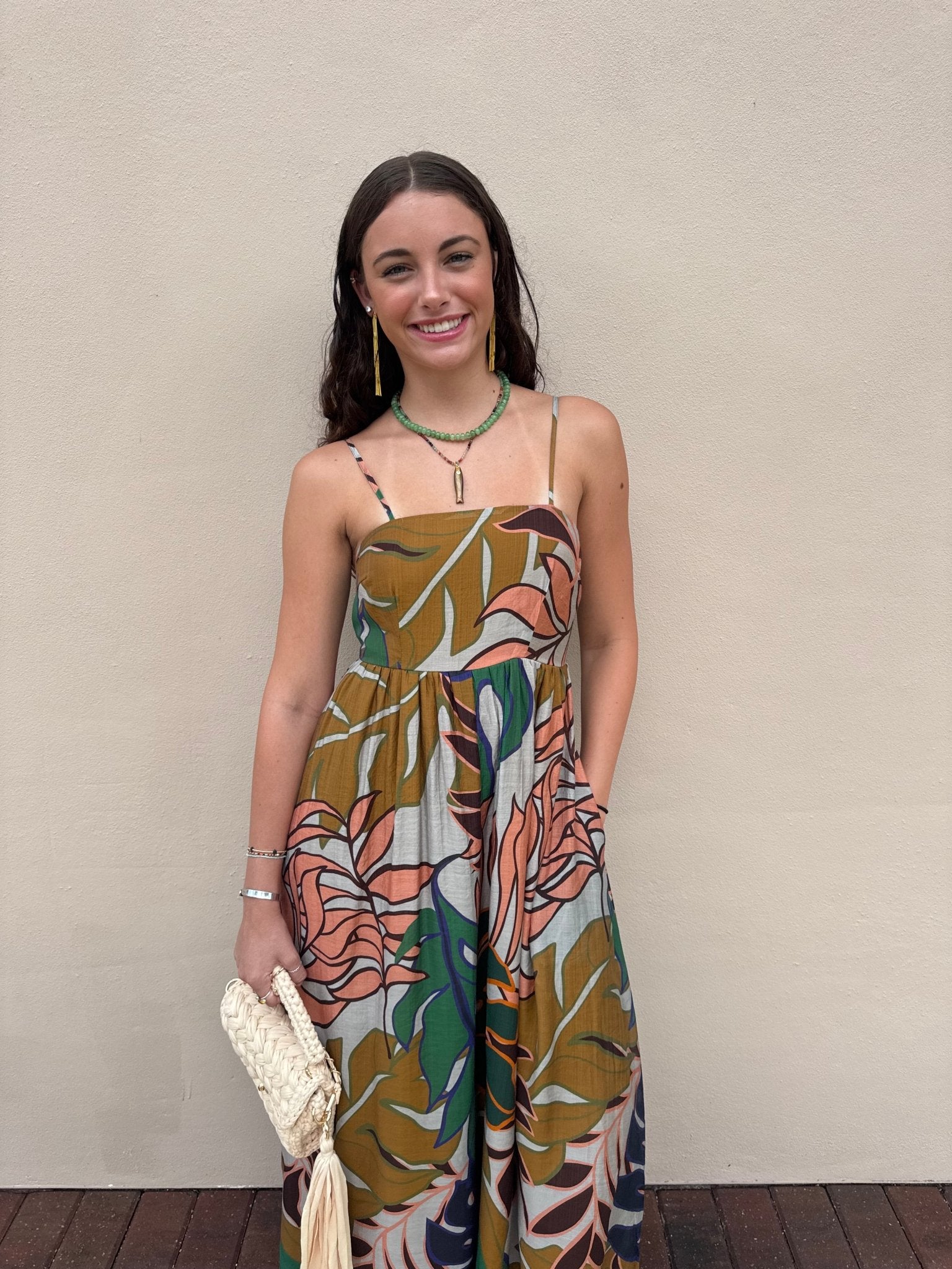 Meet Me In Santorini Wild Bloom Maxi Dress - Fleur-De-Lis Boutique