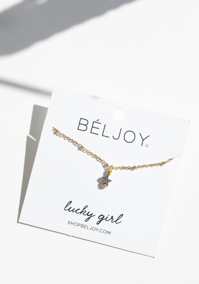BELJOY Lucky Girl Necklace - Fleur-De-Lis Boutique