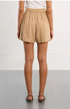 Molly Bracken Woven Shorts Beige - Fleur - De - Lis Boutique