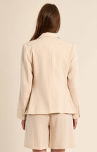 Molly Bracken Woven Blazer Off White - Fleur - De - Lis Boutique