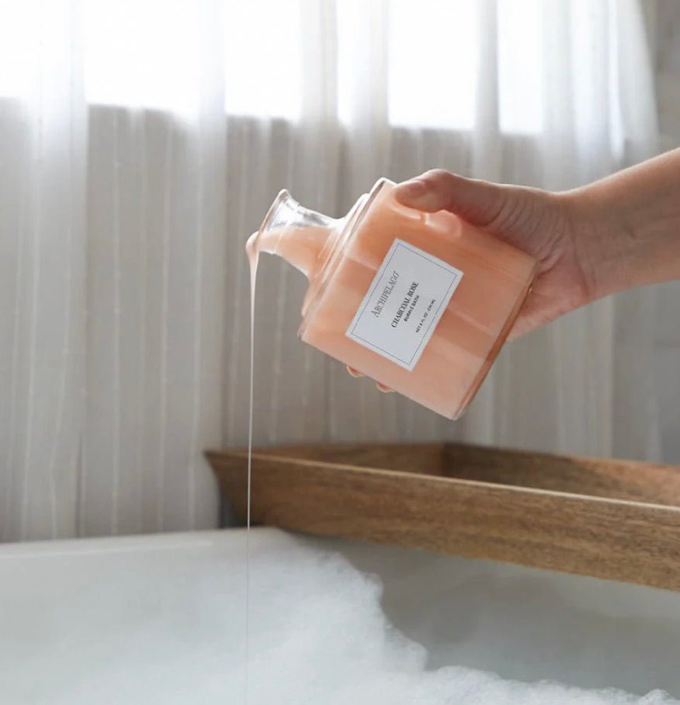 Archipelago Charcoal Rose Bubble Bath - Fleur - De - Lis Boutique