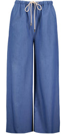 Bishop & Young Sporty Drawstring Pant Azure Teal - Fleur - De - Lis Boutique