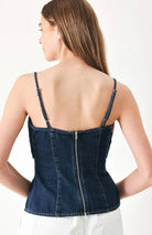 Washed Denim Top - Fleur-De-Lis Boutique