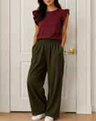 Another Love North Top Merlot - Fleur-De-Lis Boutique
