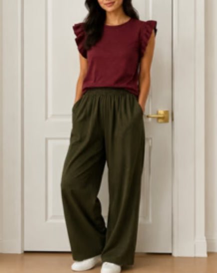 Another Love North Top Merlot - Fleur-De-Lis Boutique