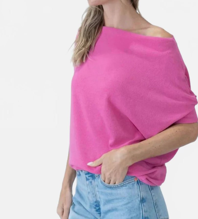 Six Fifty Short Sleeve Anywhere Top Carnation Pink - Fleur - De - Lis Boutique