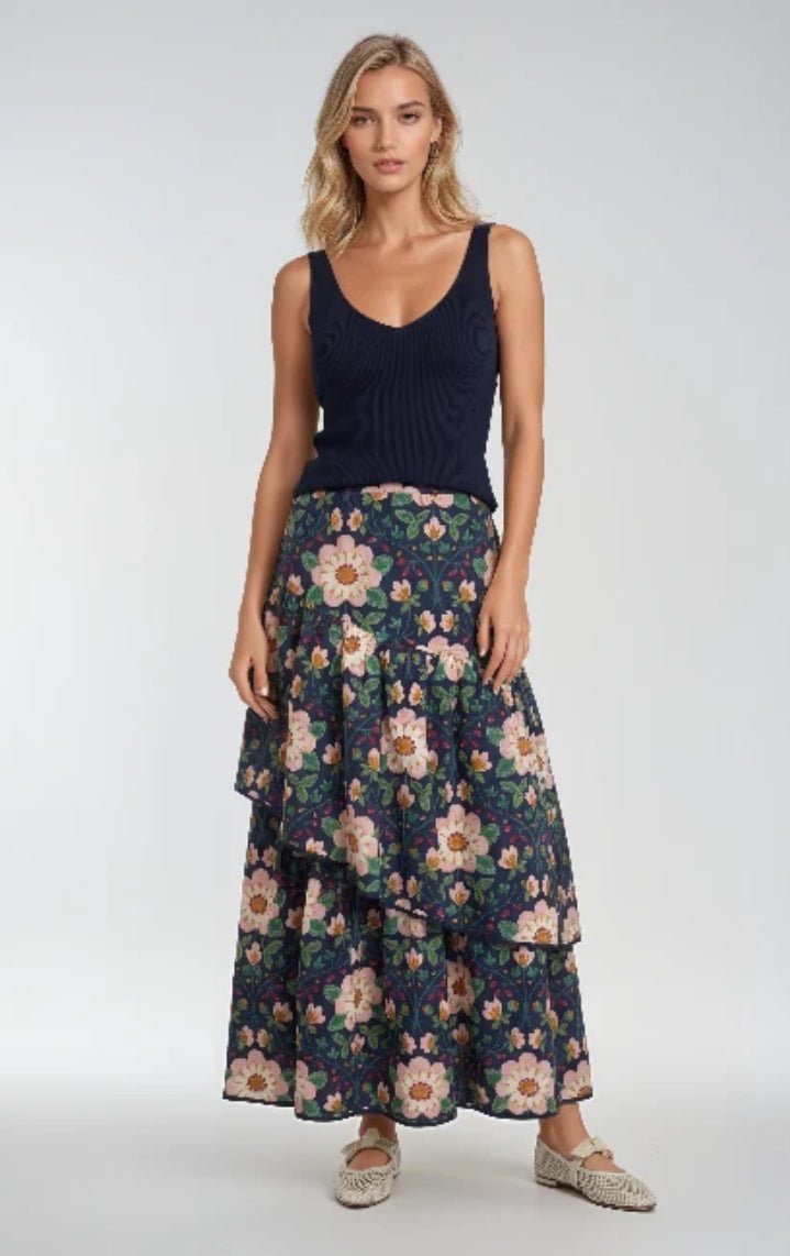 Sincerely Ours Celeste Maxi Skirt Wild Rose Reverie - Fleur-De-Lis Boutique