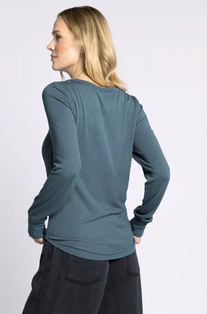 Stacy Top Off Dark Spruce - Fleur - De - Lis Boutique