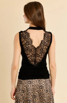 Molly Bracken Black Lace Halter Top - Fleur-De-Lis Boutique