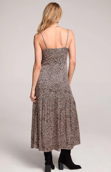 Saltwater Luxe Marcela Leopard Midi Dress - Fleur - De - Lis Boutique