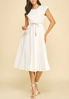 Pinch Rope Detail Dress - Fleur - De - Lis Boutique