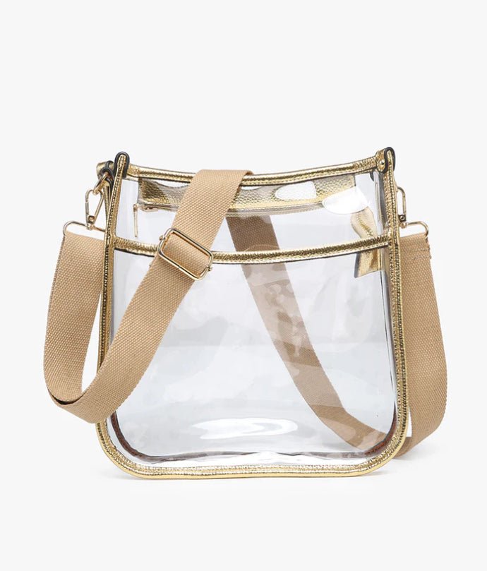 Jen & Co Posie Vegan Crossbody Bag Gold - Fleur-De-Lis Boutique