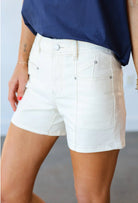 Dear John Julian Shorts White - Fleur - De - Lis Boutique