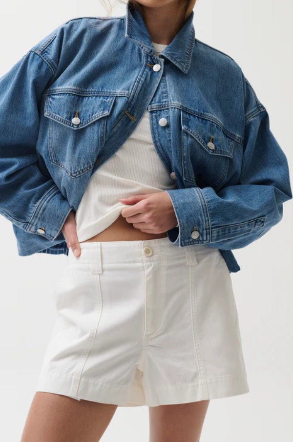Pistola Mason White Shorts - Fleur - De - Lis Boutique