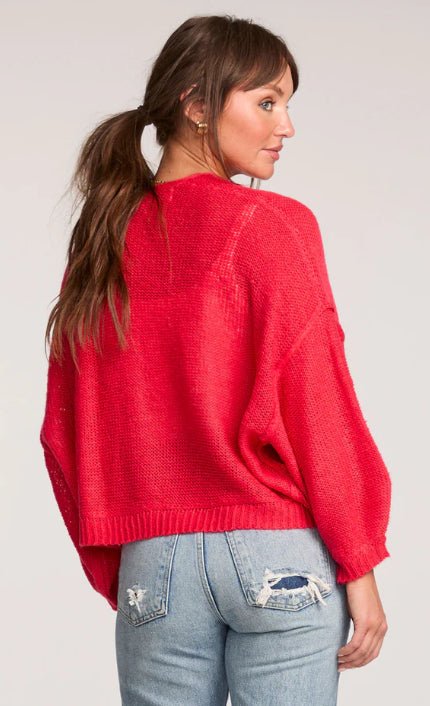 Saltwater Luxe Aden Sweater Vintage Red - Fleur - De - Lis Boutique