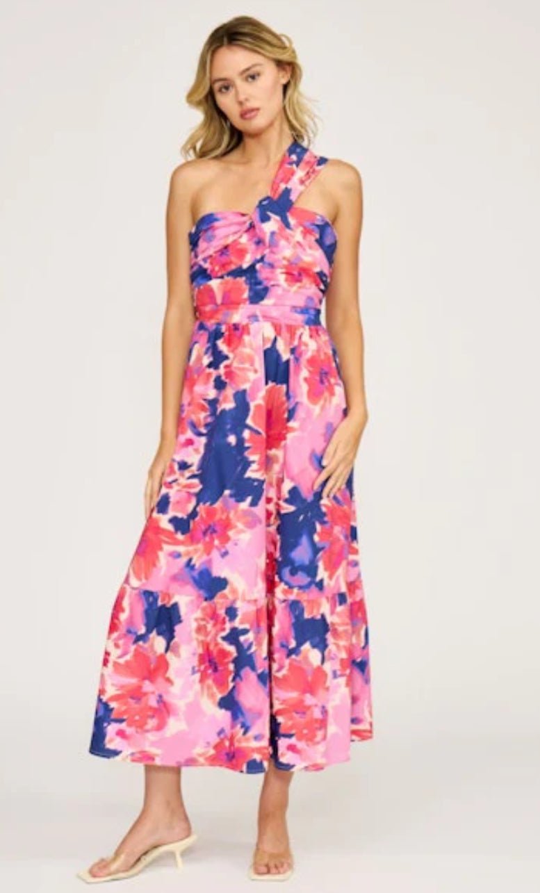 Lucy Paris Haven One Shoulder Dress - Fleur - De - Lis Boutique