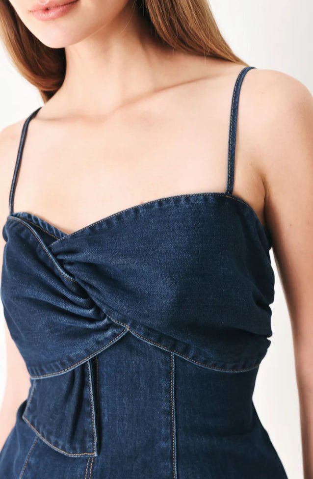 Washed Denim Top - Fleur-De-Lis Boutique