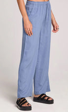 Saltwater Luxe Woven Worn Blue Pant - Fleur - De - Lis Boutique