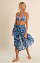 Molly Bracken Long Sarong Indigo - Fleur - De - Lis Boutique