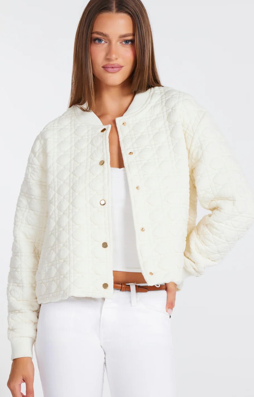 Bishop + Young Beachwalk Quilted Bomber - Fleur - De - Lis Boutique