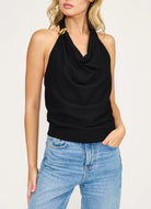 Lucy Paris Kali Twist Tank Black - Fleur - De - Lis Boutique