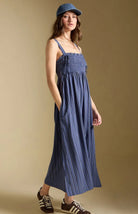Saltwater Luxe Tank Midi Dress Indigo - Fleur-De-Lis Boutique