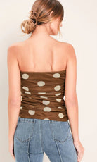 Dot Power Mesh Tube Top - Fleur-De-Lis Boutique