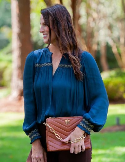 Caroline Hill Ariana Crossbody Saddle - Fleur-De-Lis Boutique