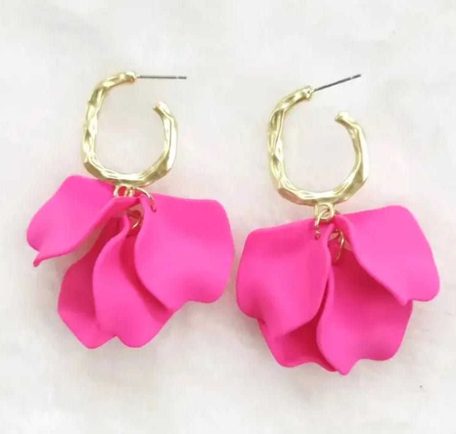 Chiffon Pink Earrings - Fleur - De - Lis Boutique