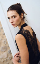 Molly Bracken Black Lace Halter Top - Fleur-De-Lis Boutique