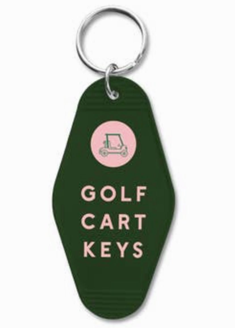 Golf Cart Keychain - Fleur - De - Lis Boutique