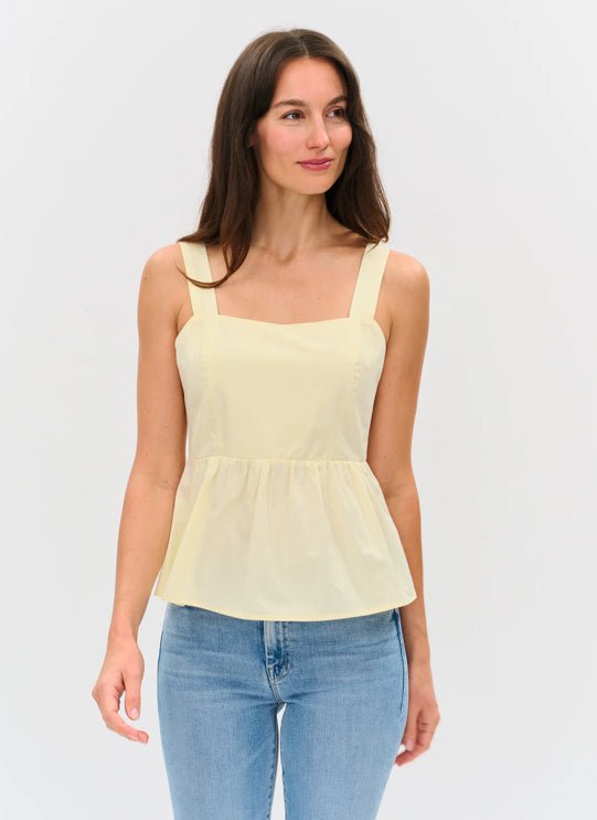 Six Fifty Vienna Poplin Tank Butter Yellow - Fleur - De - Lis Boutique